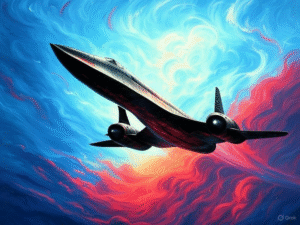 An example image generated by Grok AI’s built-in image generator (prompt: “Lockheed SR-71 Blackbird flying through an abstract sky”). Grok can create art, illustrations, and other visuals from text prompts, though very explicit NSFW images are still restricted.