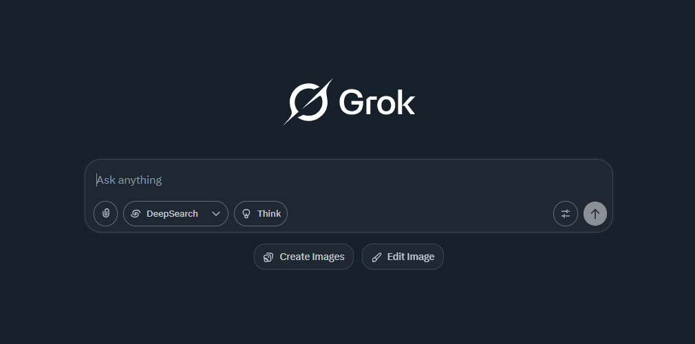 grok ai interface